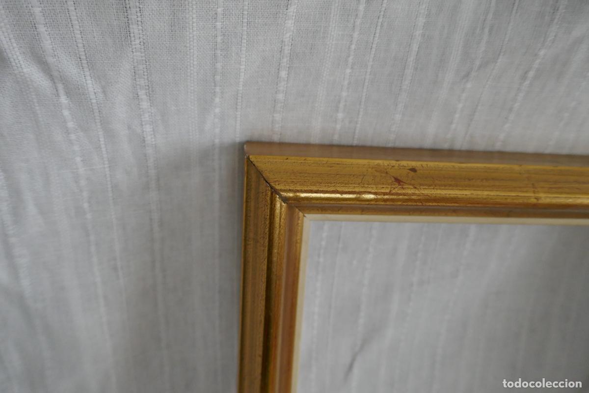 Vintage: Marco de madera, pintado en pan de oro. - Foto 16