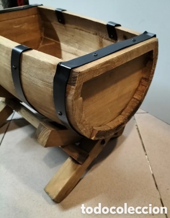 Vintage: Medio barril madera jardiner&iacute;a - Foto 4