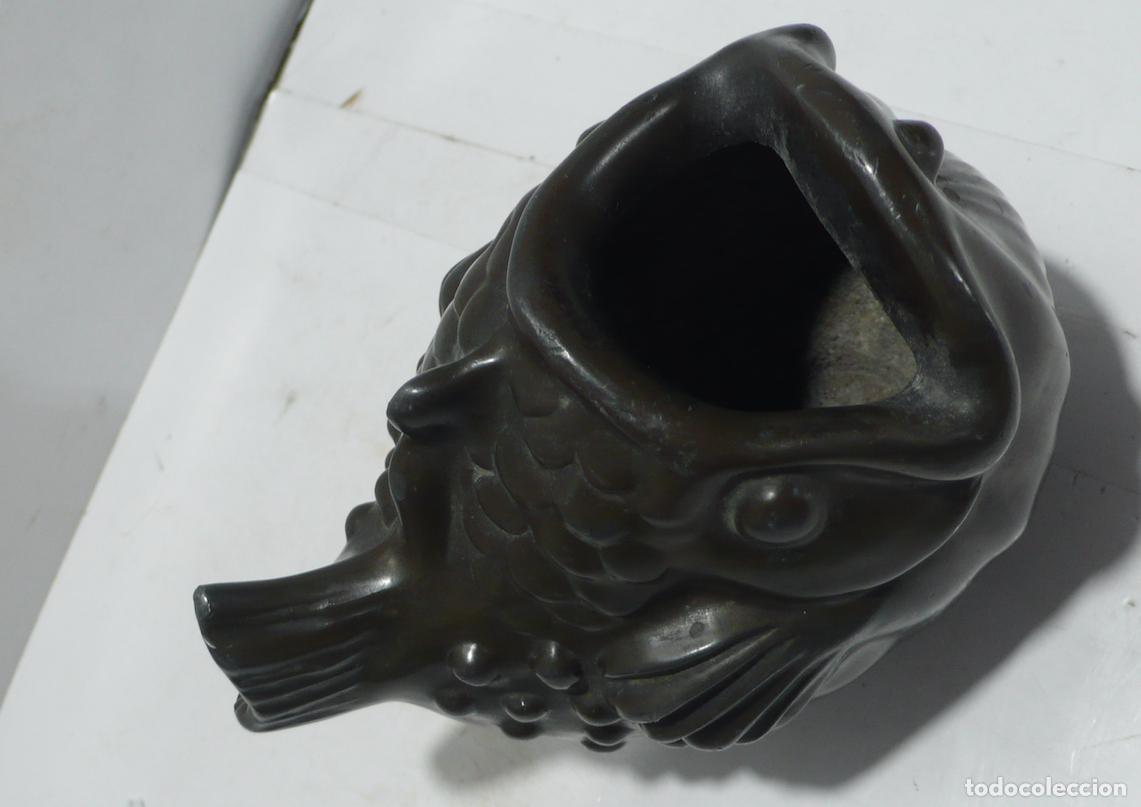 Vintage: BONITO PEZ GLOBO EN METAL - Foto 4