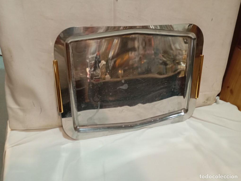 Vintage: bandeja de acero inoxidable - Foto 1