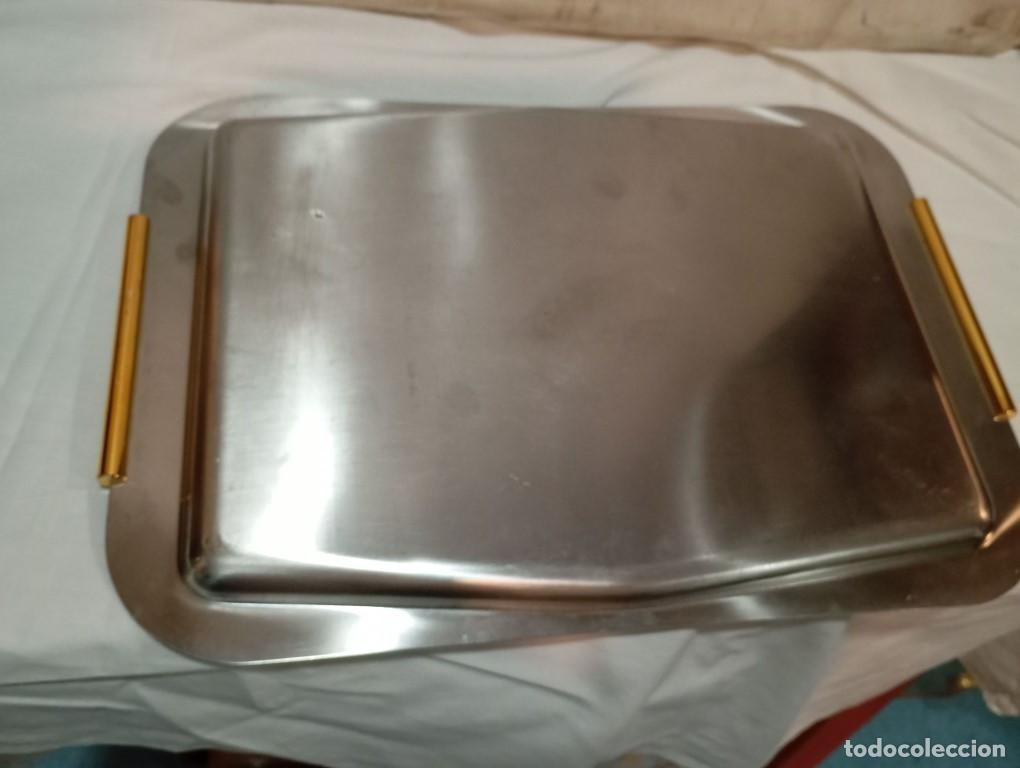 Vintage: bandeja de acero inoxidable - Foto 2