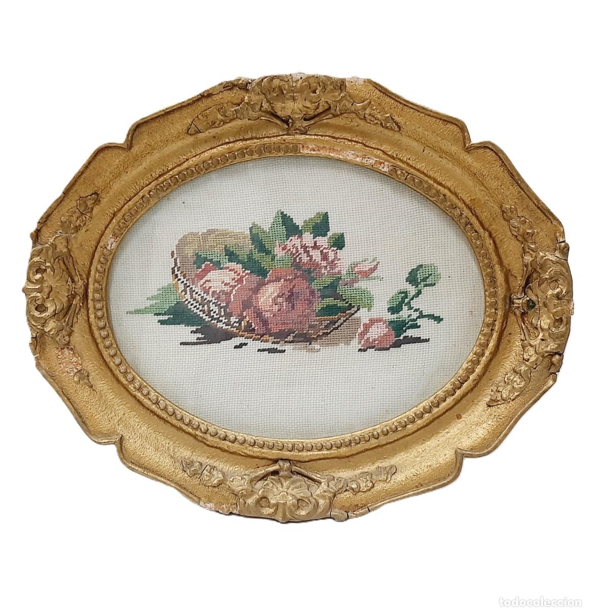 Vintage: Tapiz vintage enmarcado Gobelin (5.4)