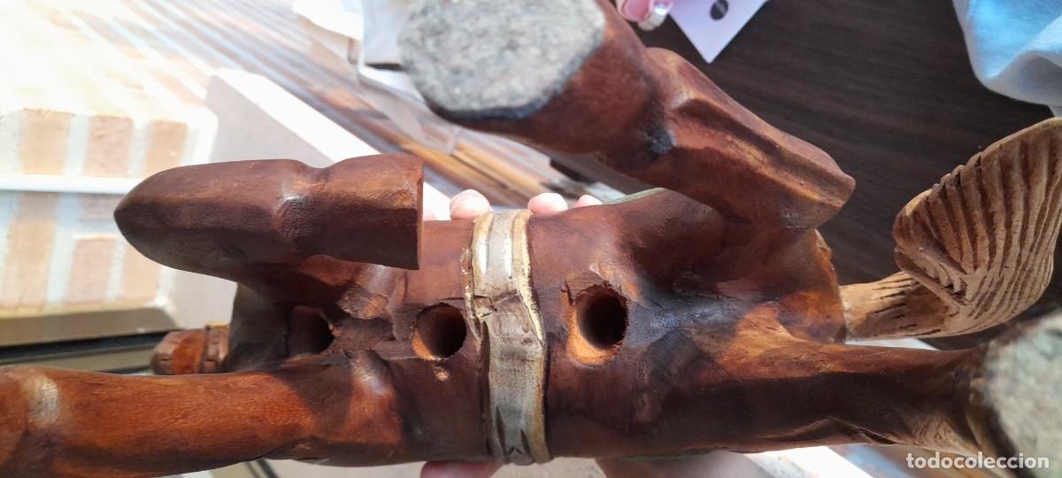 Vintage: CABALLO DE MADERA TALLADA GRANDES DIMENSIONES - Foto 8
