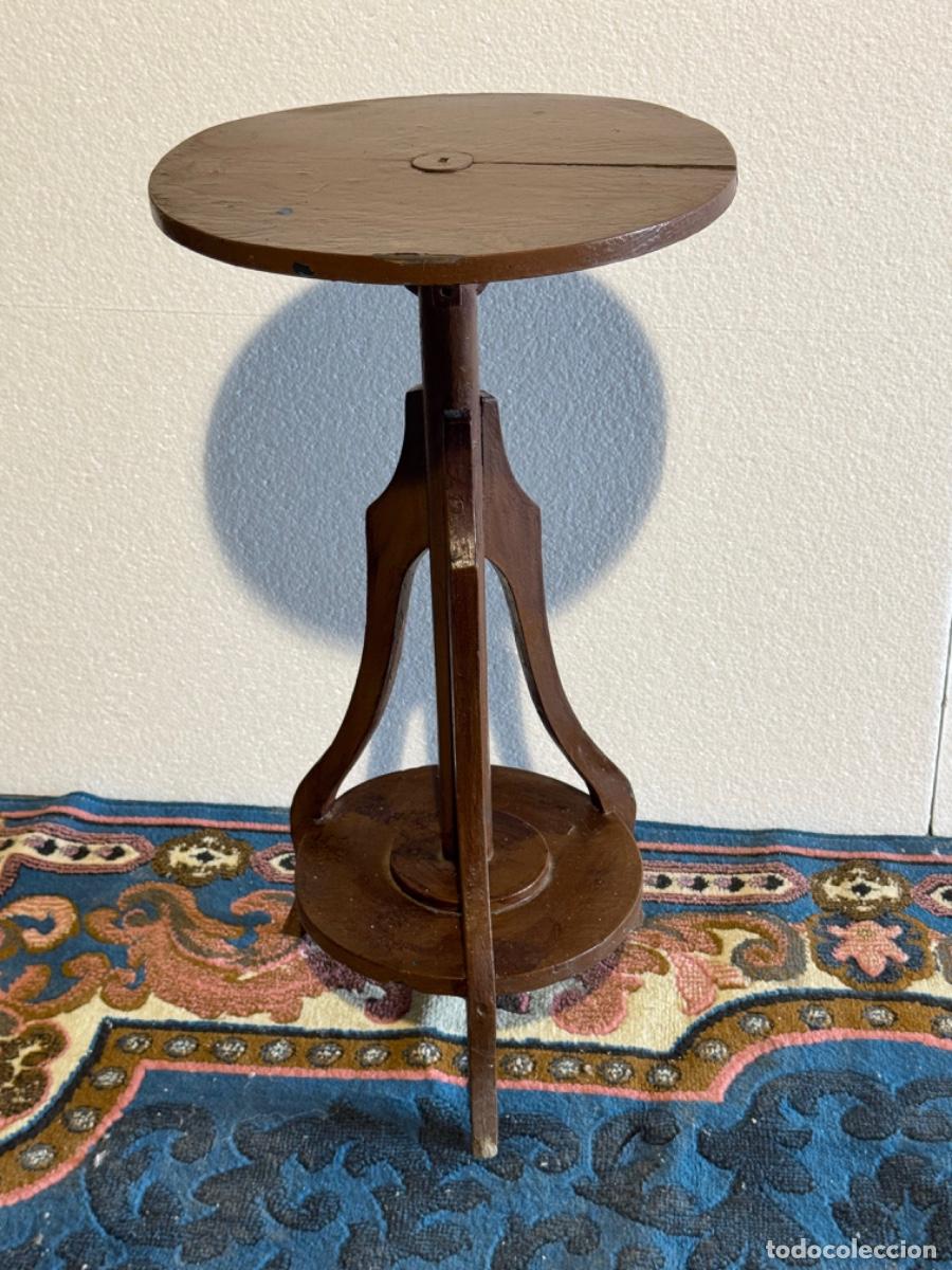 Vintage: PEDESTAL DE MADERA VINTAGE - Foto 1