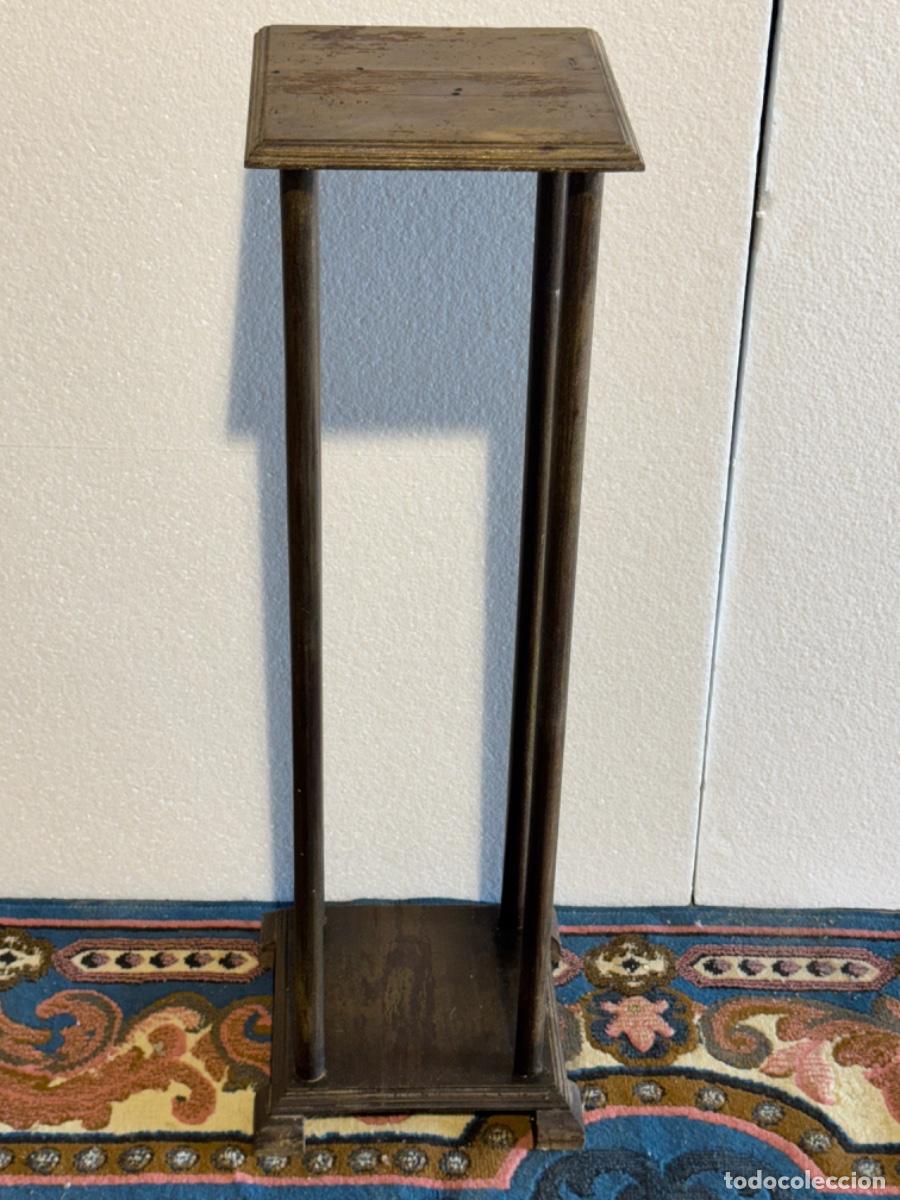 Vintage: PEDESTAL DE MADERA VINTAGE - Foto 1