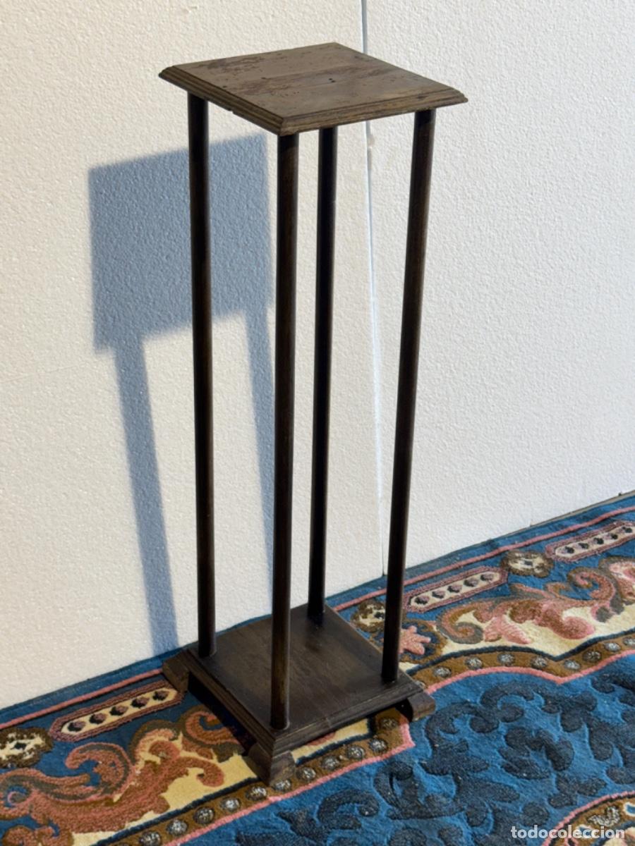 Vintage: PEDESTAL DE MADERA VINTAGE - Foto 2