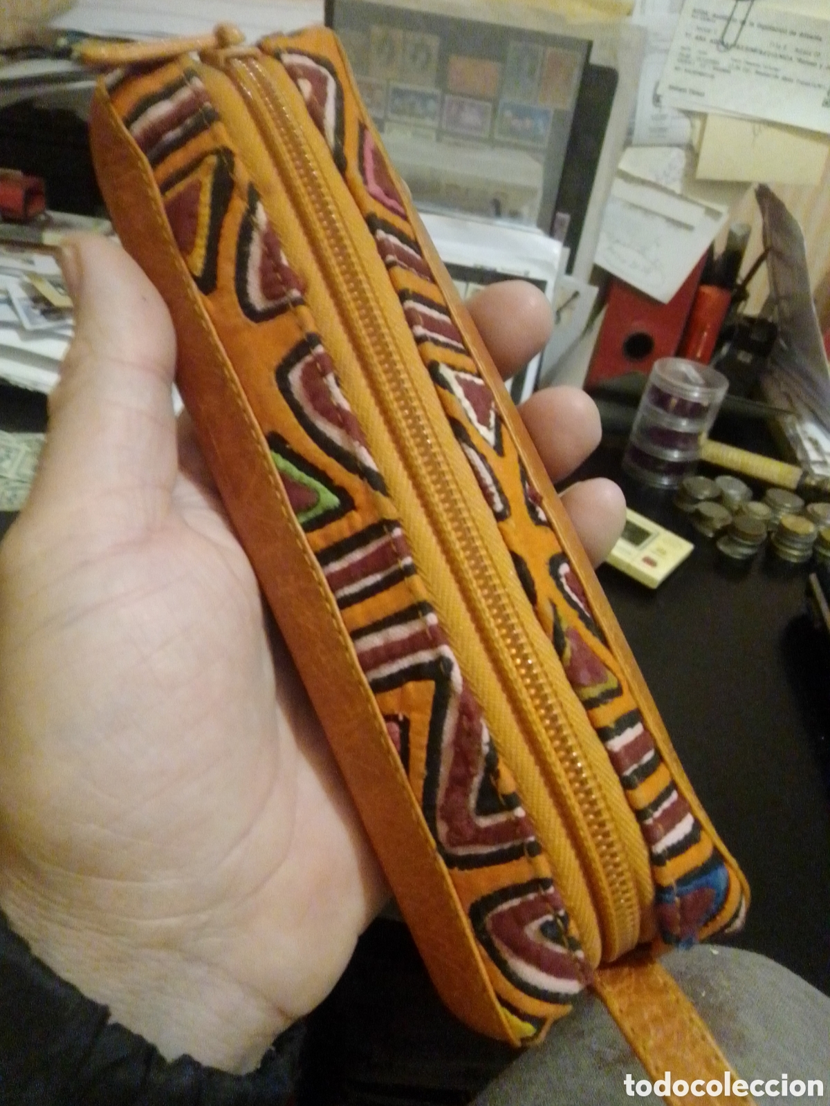 Vintage: Plumier de piel Colombia - Foto 1