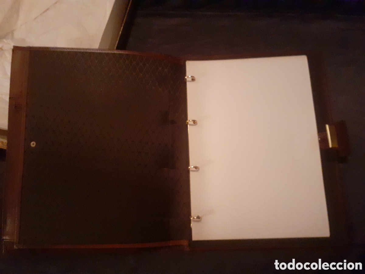 Vintage: Portafolios Piel con Letras Oro - Foto 4