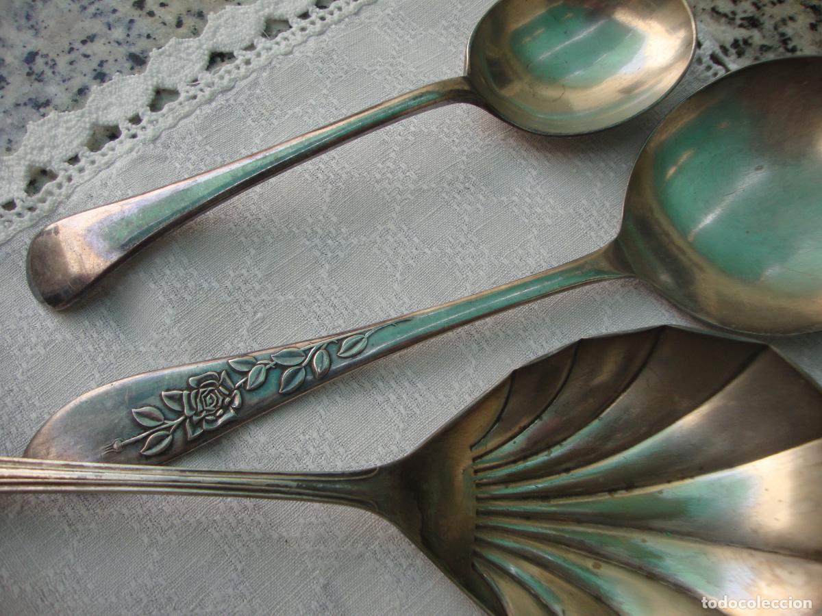 Vintage: cubiertos para servir, diferentes modelos - Foto 2