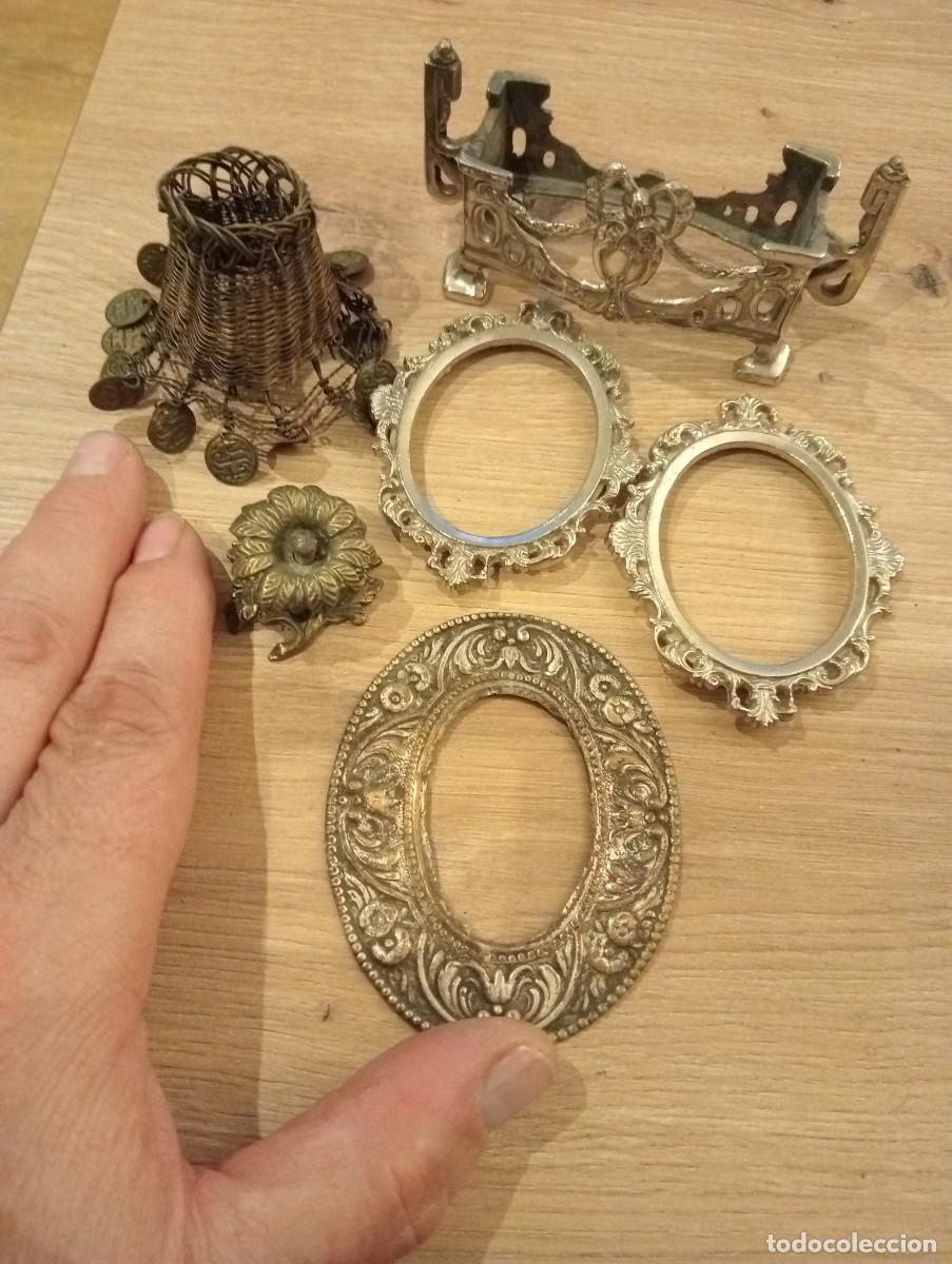 Vintage: Adornos vintage diversos materiales, portafotos, restos