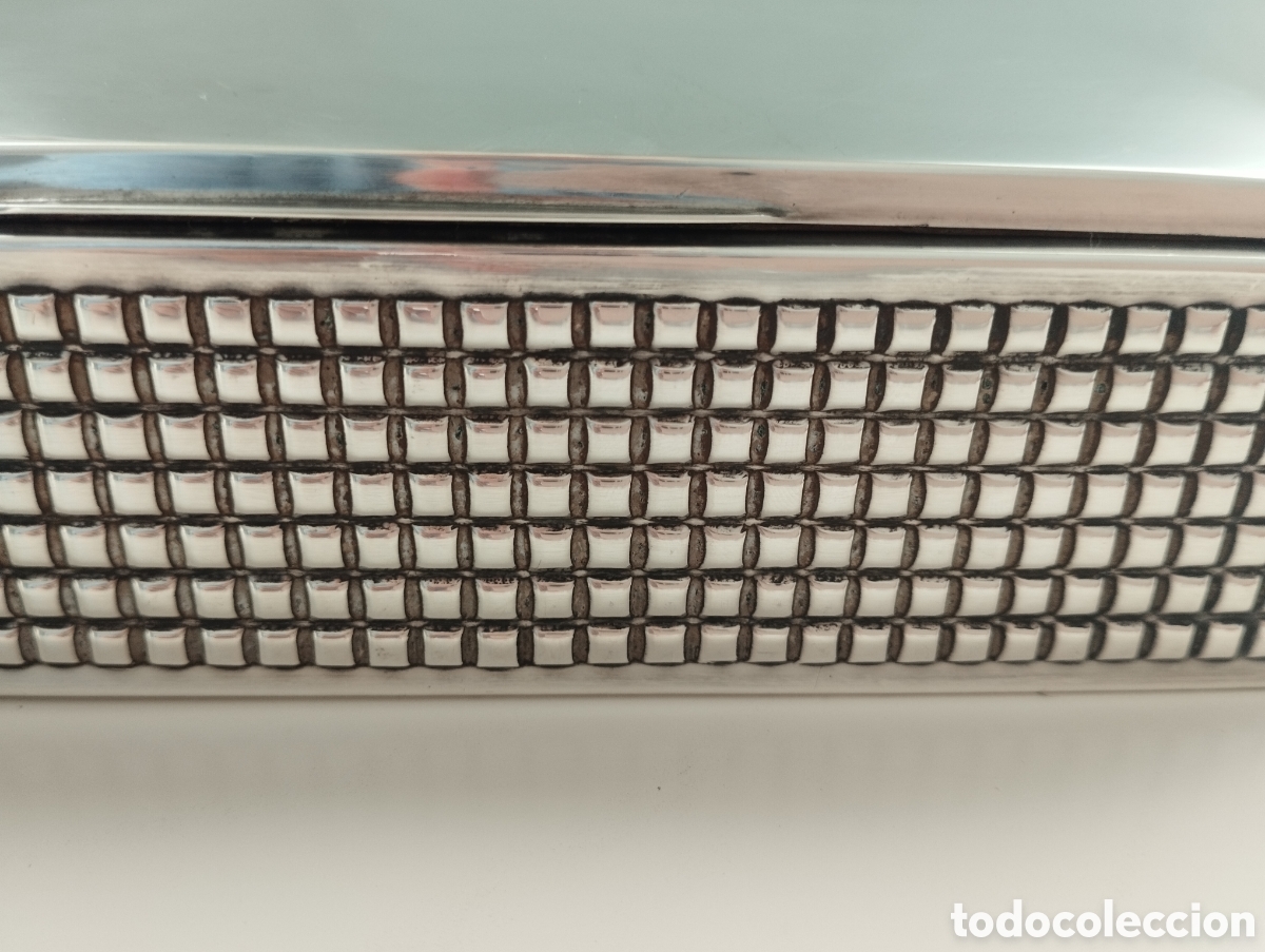 Vintage: Caja decorativa con ba&ntilde;o de plata - Foto 2