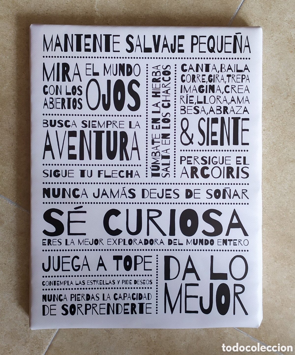 Vintage: Cuadro cartel MANTENTE SALVAJE - Foto 1