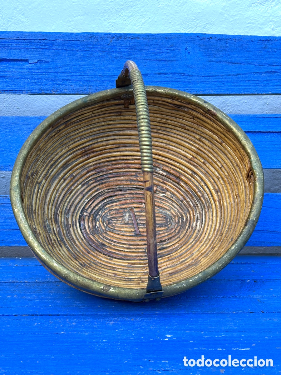 Vintage: CANASTO DE BAMB&Uacute; VINTAGE