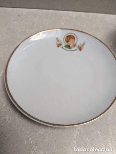 Vintage: TAZA Y PLATO RECUERDO PRIMERA COMUNI&Oacute;N - Foto 2
