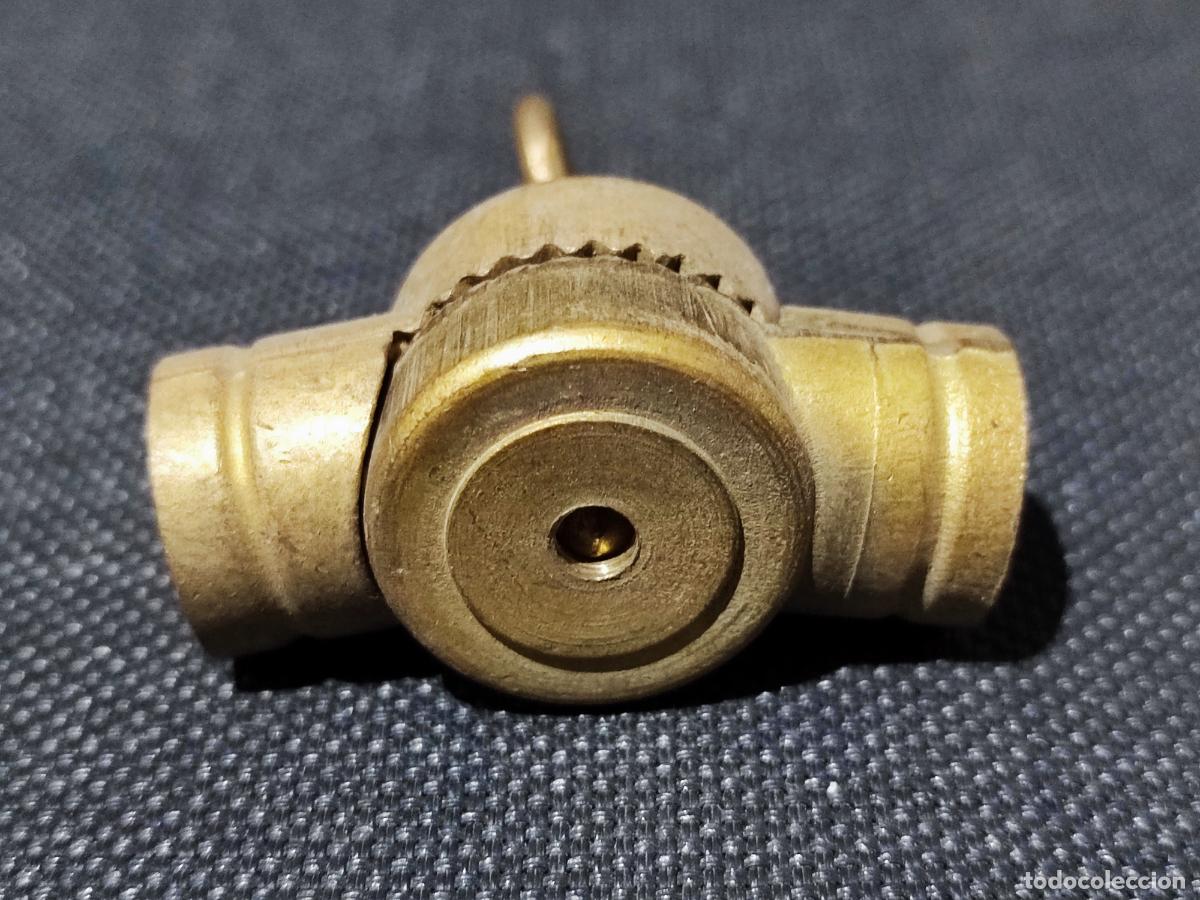 Vintage: LOTE DE 6 ROTULAS DE BRONCE PARA LAMPARA - Foto 6