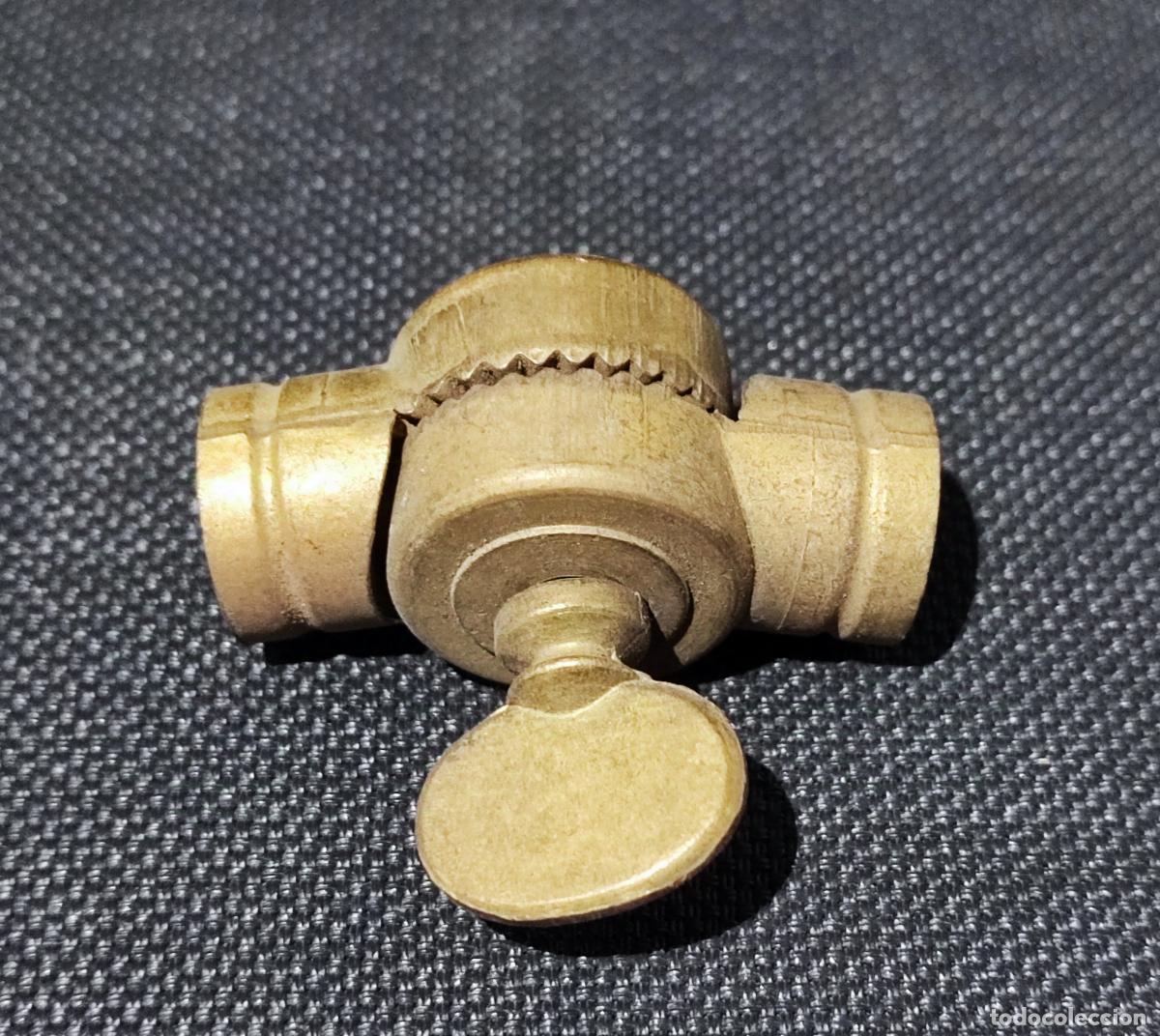 Vintage: LOTE DE 6 ROTULAS DE BRONCE PARA LAMPARA - Foto 7