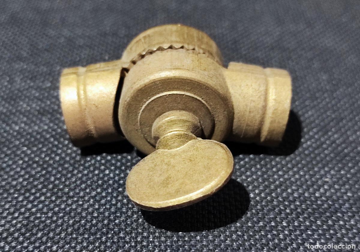Vintage: LOTE DE 6 ROTULAS DE BRONCE PARA LAMPARA - Foto 1