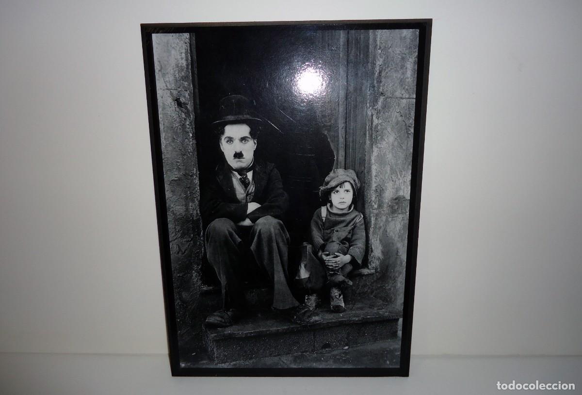 Vintage: Lamina (sobre carton piedra) de cine imagen &ldquo;El chico&rdquo;