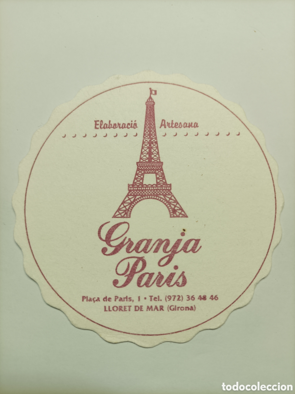 Vintage: GRANJA PARIS. LLORET DE MAR. POSAVASOS. - Foto 1