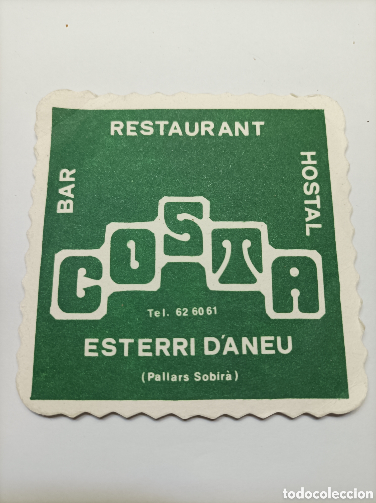 Vintage: BAR COSTA. ESTERRI DANEU. POSAVASOS. - Foto 1