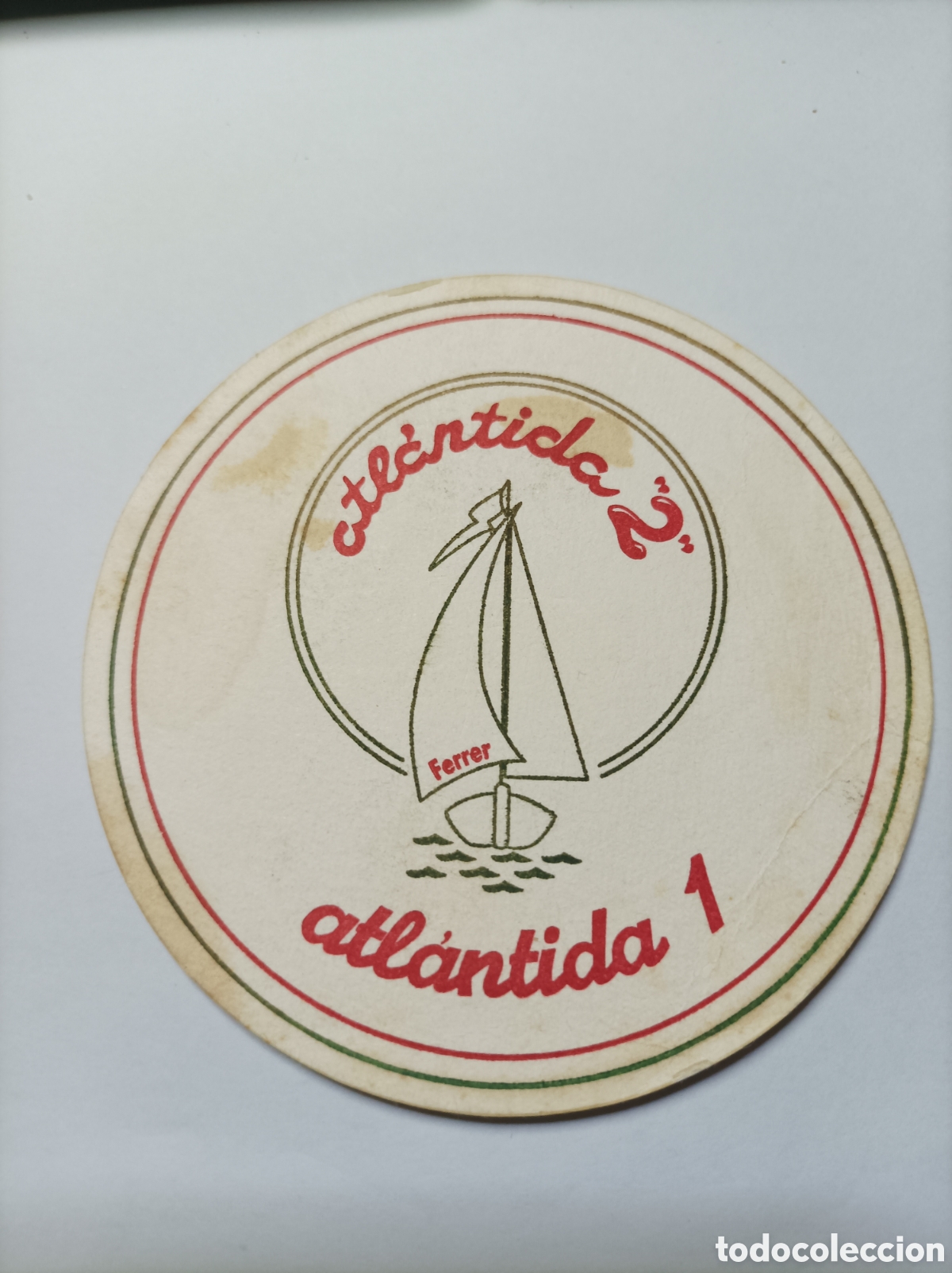 Vintage: ATL&Aacute;NTIDA. POSAVASOS. - Foto 1