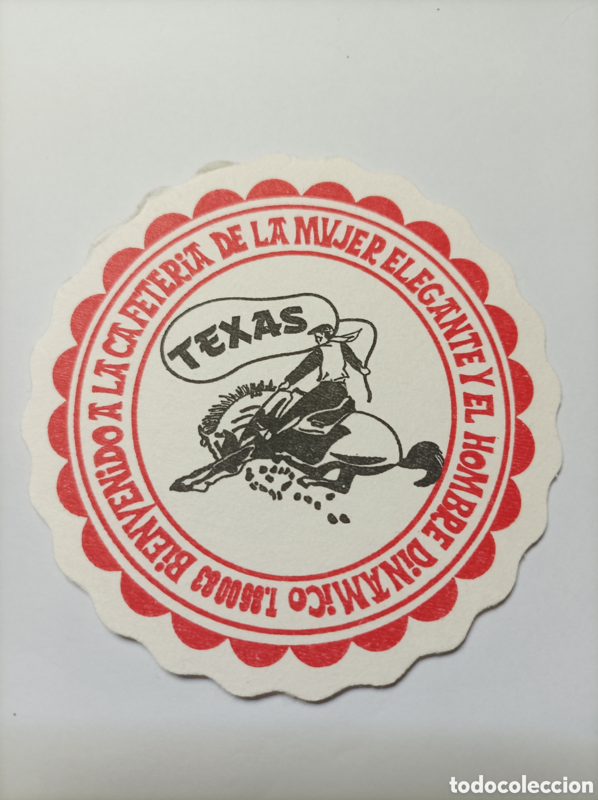 Vintage: CAFETER&Iacute;A TEXAS. POSAVASOS. - Foto 1