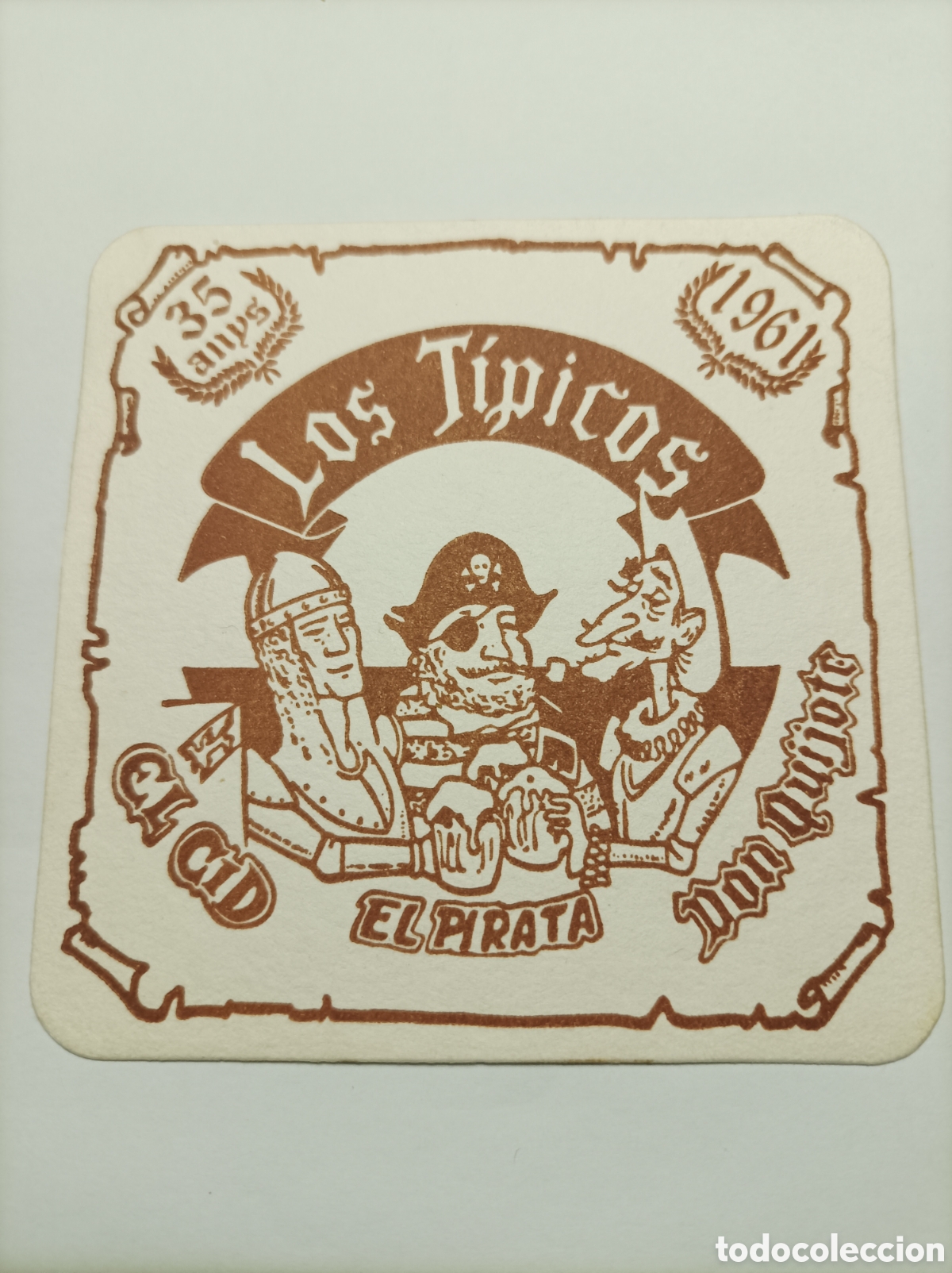 Vintage: LOS TIPICOS. POSAVASOS. - Foto 1