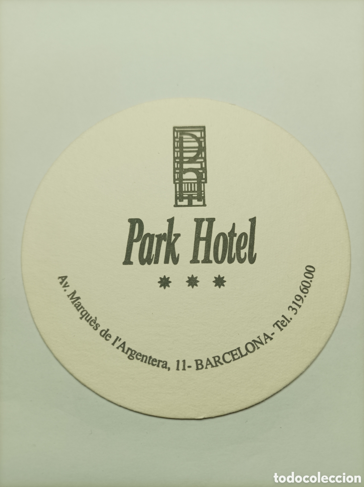 Vintage: PARK HOTEL. BARCELONA. POSAVASOS. - Foto 1