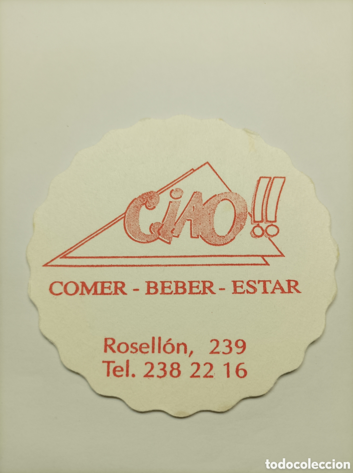Vintage: CIAO. COME BEBER ESTAR. POSAVASOS. - Foto 1