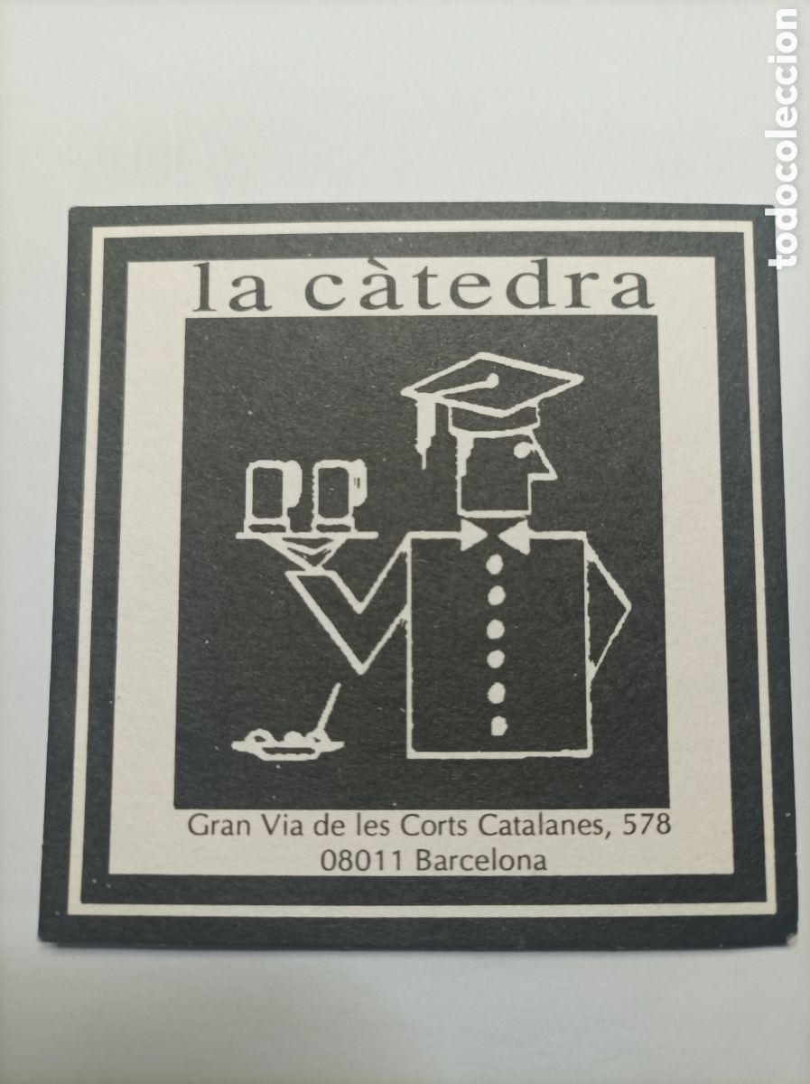 Vintage: LA CATEDRA. BARCELONA. POSAVASOS. - Foto 1