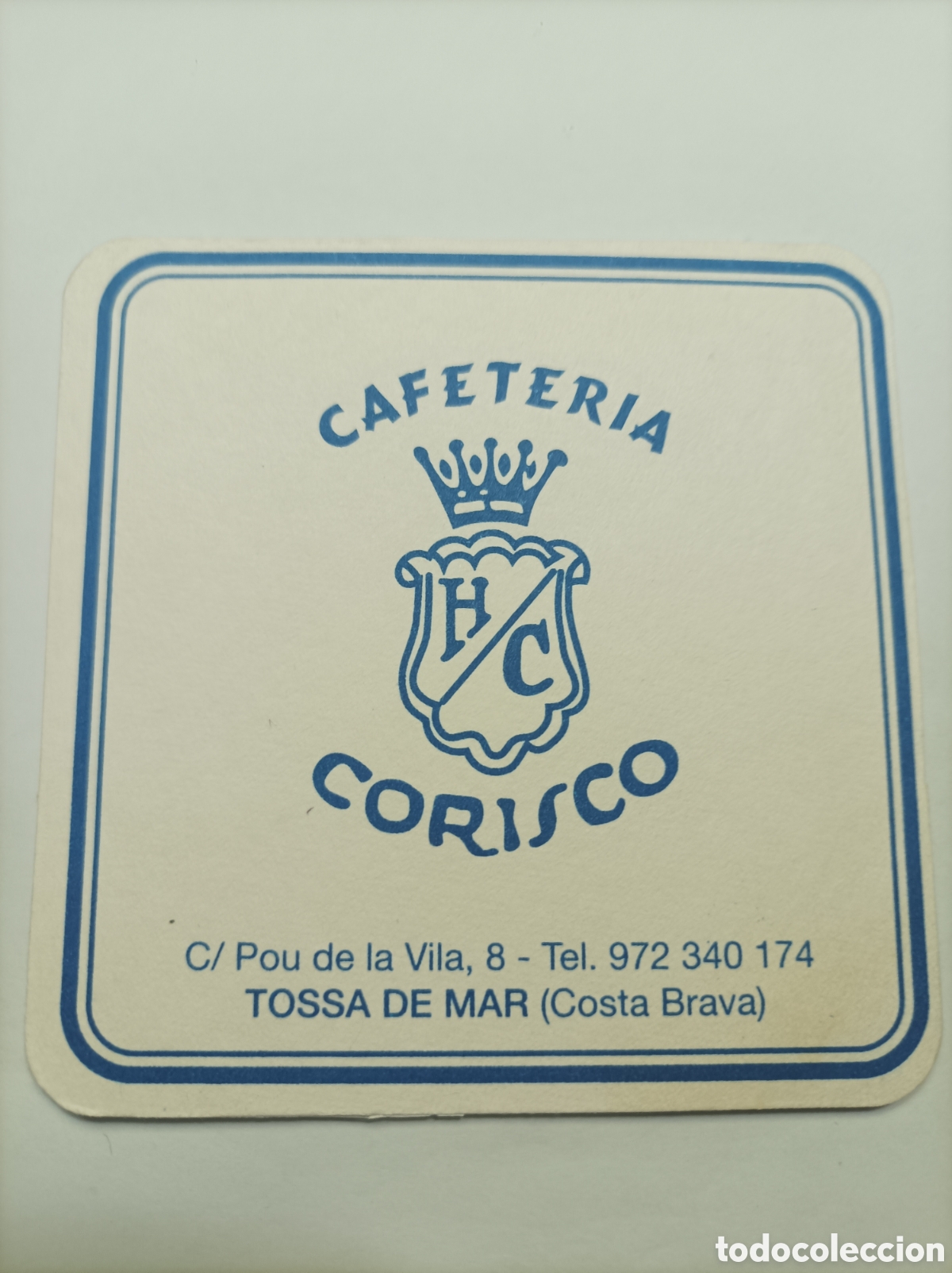 Vintage: CORISCO CAFETER&Iacute;A. TOSSA DE MAR. POSAVASOS. - Foto 1