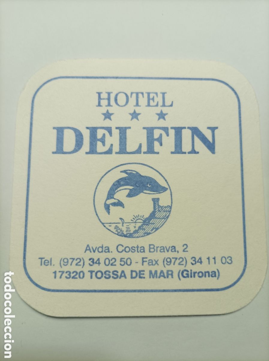 Vintage: HOTEL DELF&Iacute;N. TOSSA DE MAR. POSAVASOS. - Foto 1