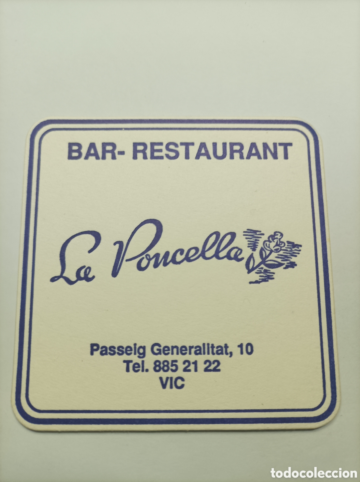 Vintage: LA PONCELLA. VIC. POSAVASOS. - Foto 1