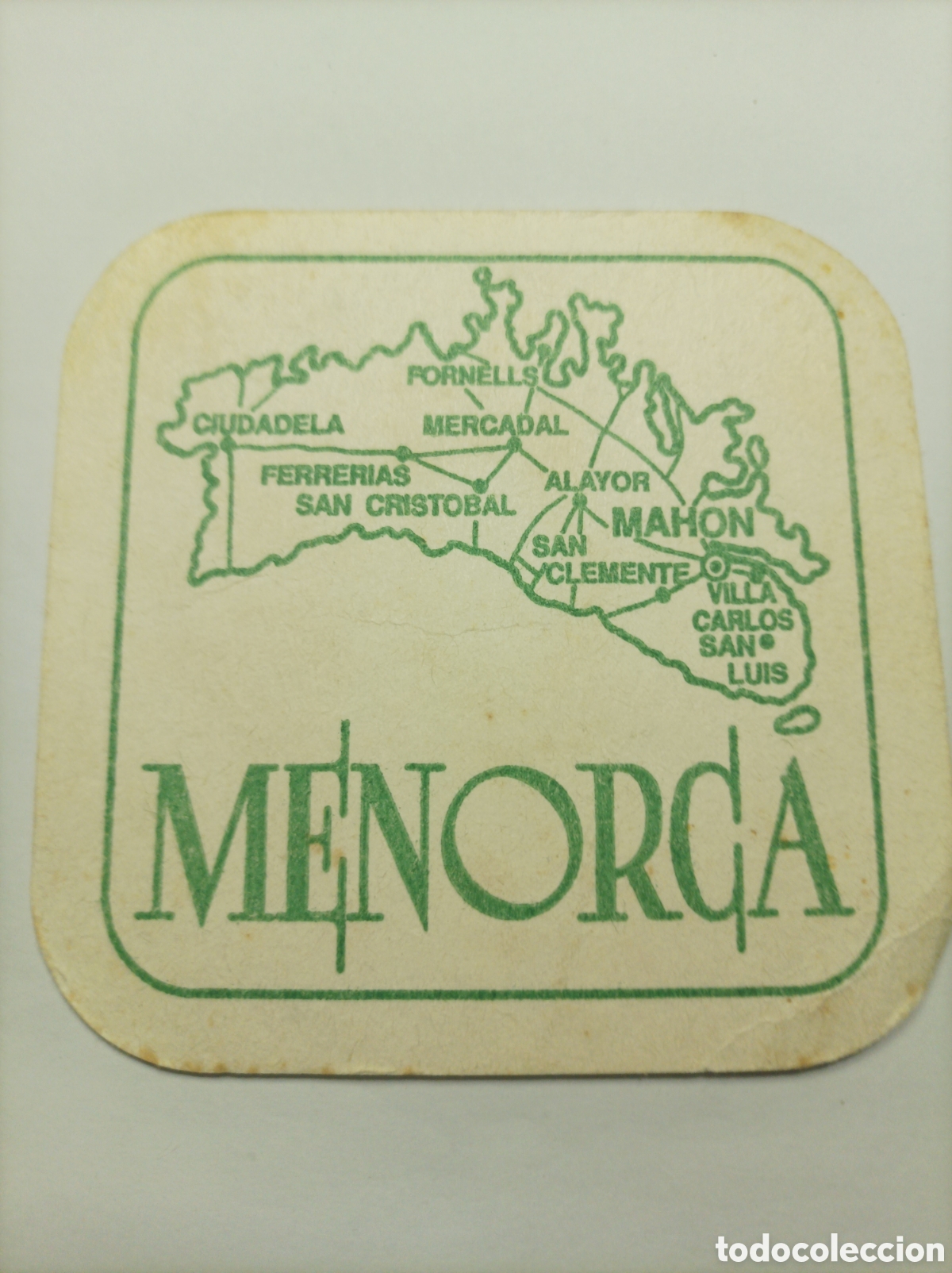 Vintage: MENORCA MAPA. POSAVASOS. - Foto 1