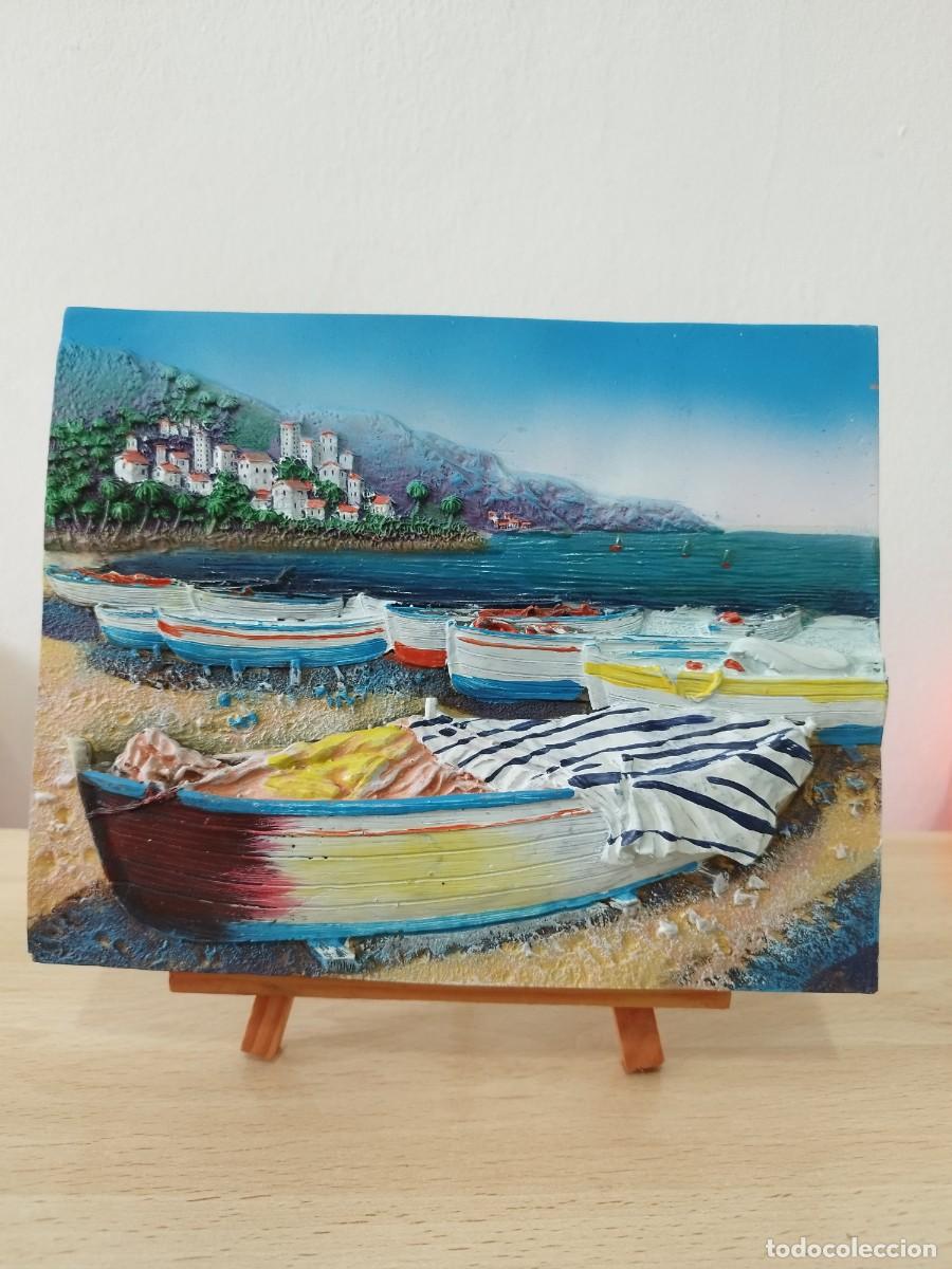Vintage: Cuadro con soporte, pintado en relieve Nuevo - Foto 1