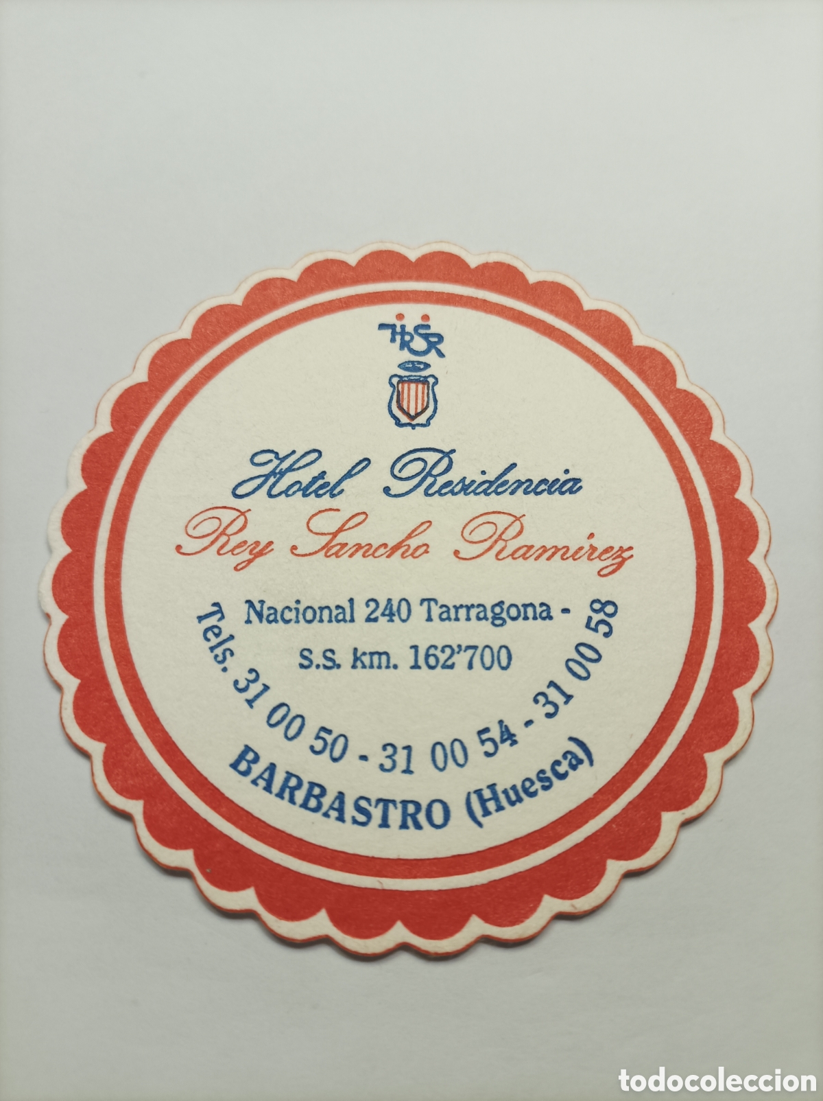 Vintage: HOTEL REY SANCHO RAM&Iacute;REZ. POSAVASOS. - Foto 1