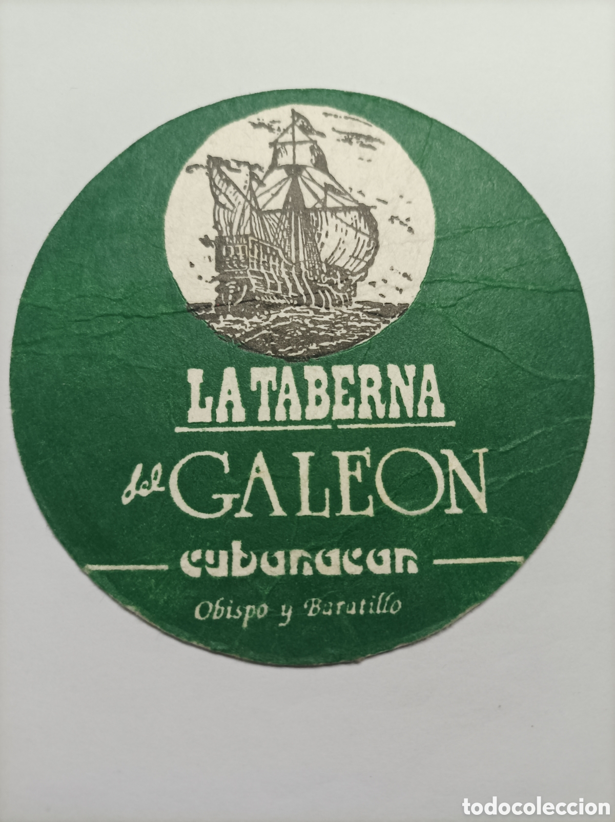 Vintage: LA TABERNA DEL GALEON. POSAVASOS. - Foto 1