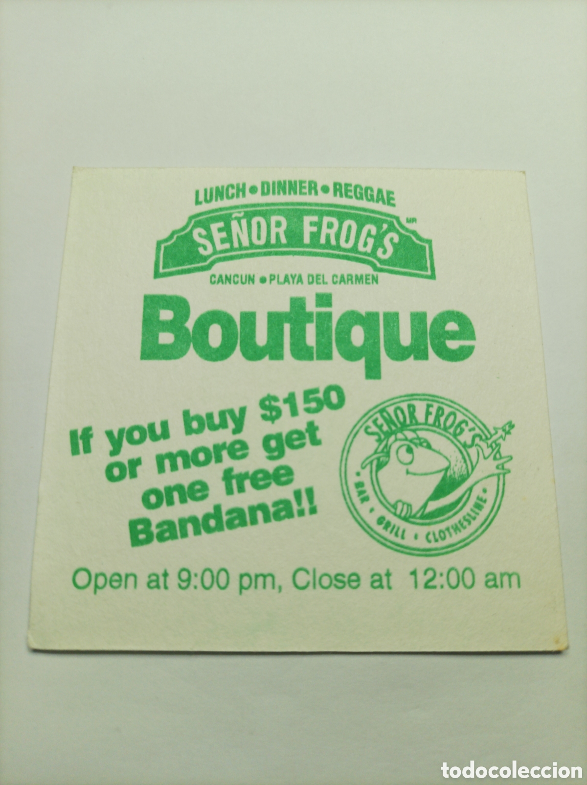 Vintage: BOUTIQUE. CANCUN. POSAVASOS. - Foto 1