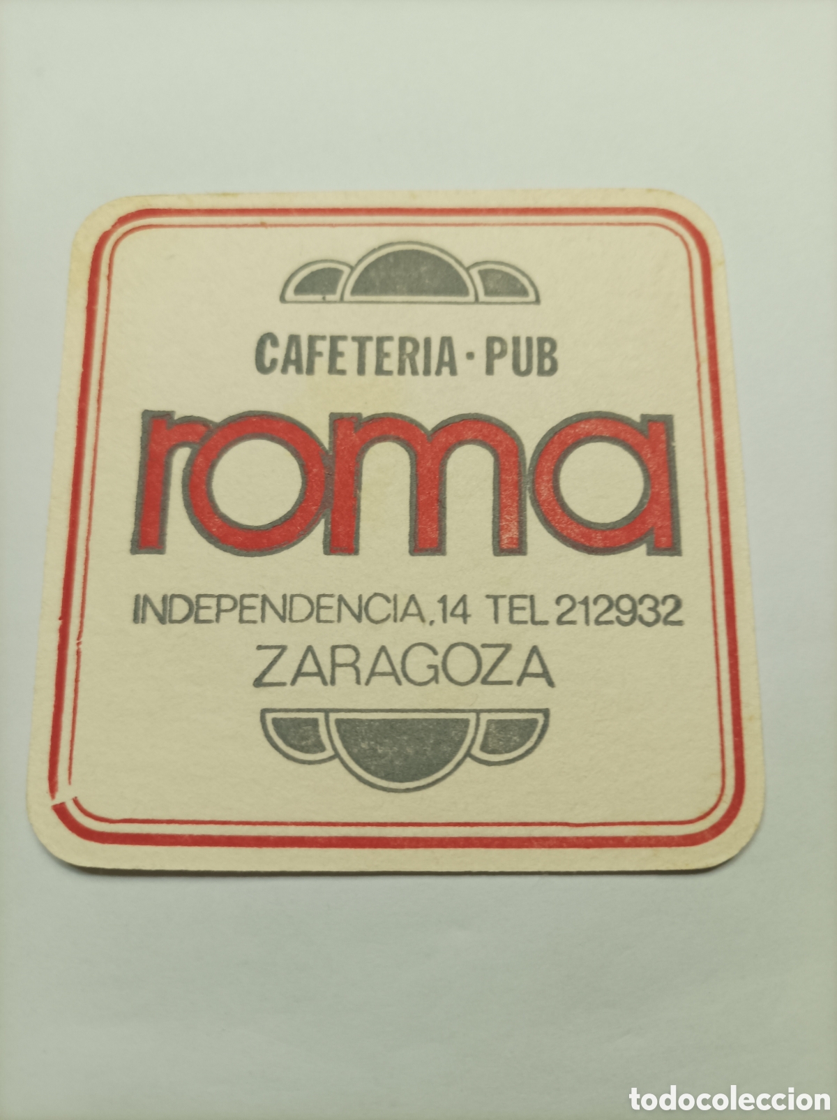 Vintage: ROMA CAFETER&Iacute;A. ZARAGOZA. POSAVASOS. - Foto 1