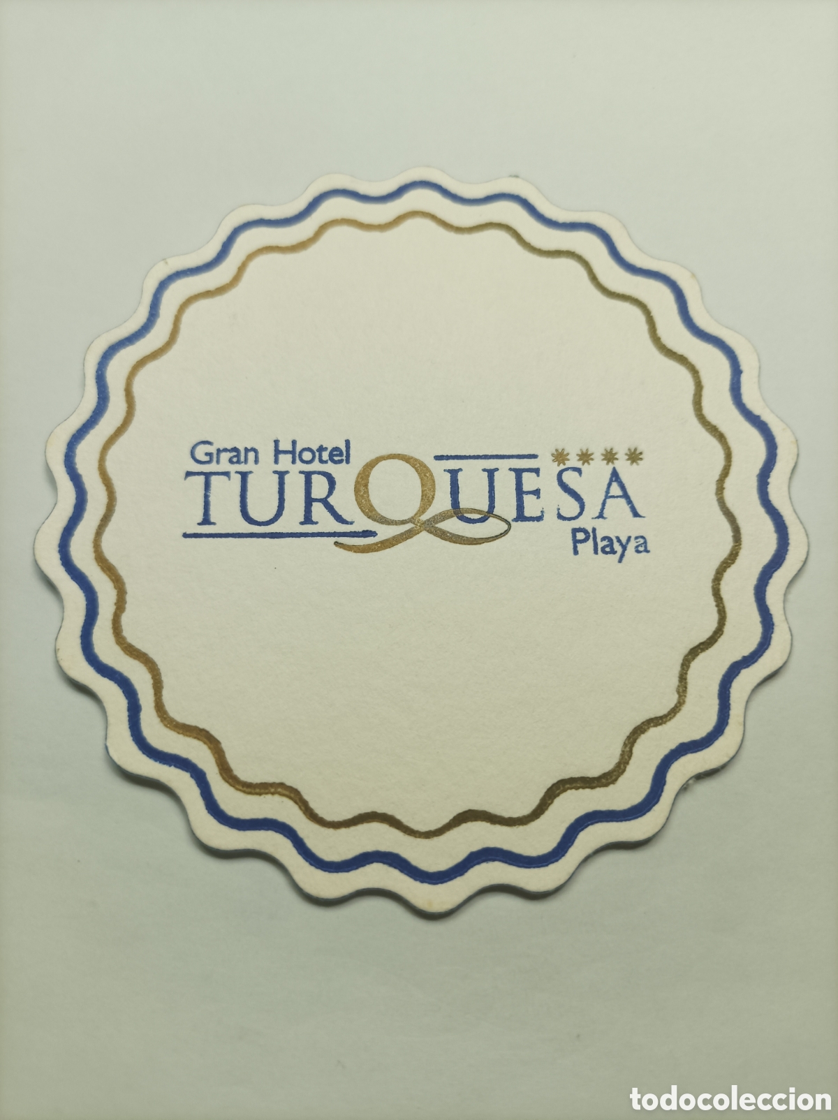 Vintage: GRAN HOTEL TURQUESA. POSAVASOS. - Foto 1