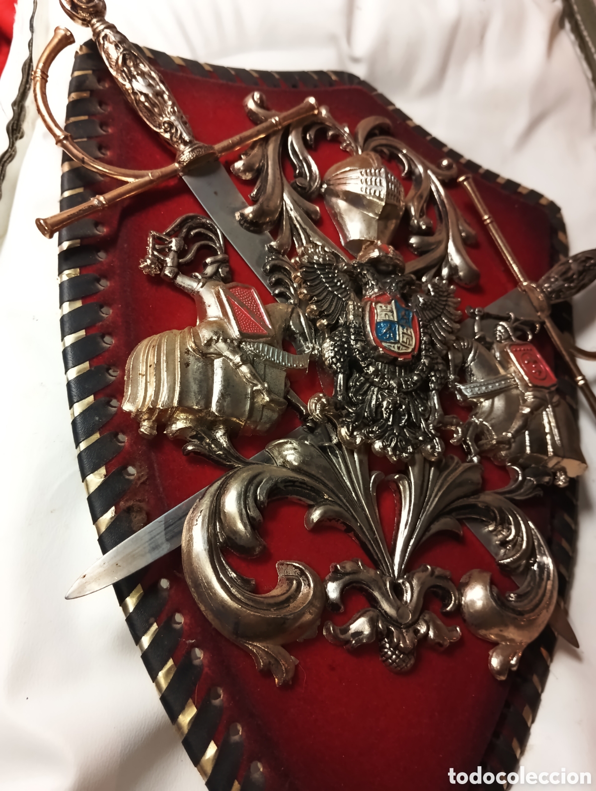 Vintage: Escudo de armas espa&ntilde;ol desconocido - Foto 3