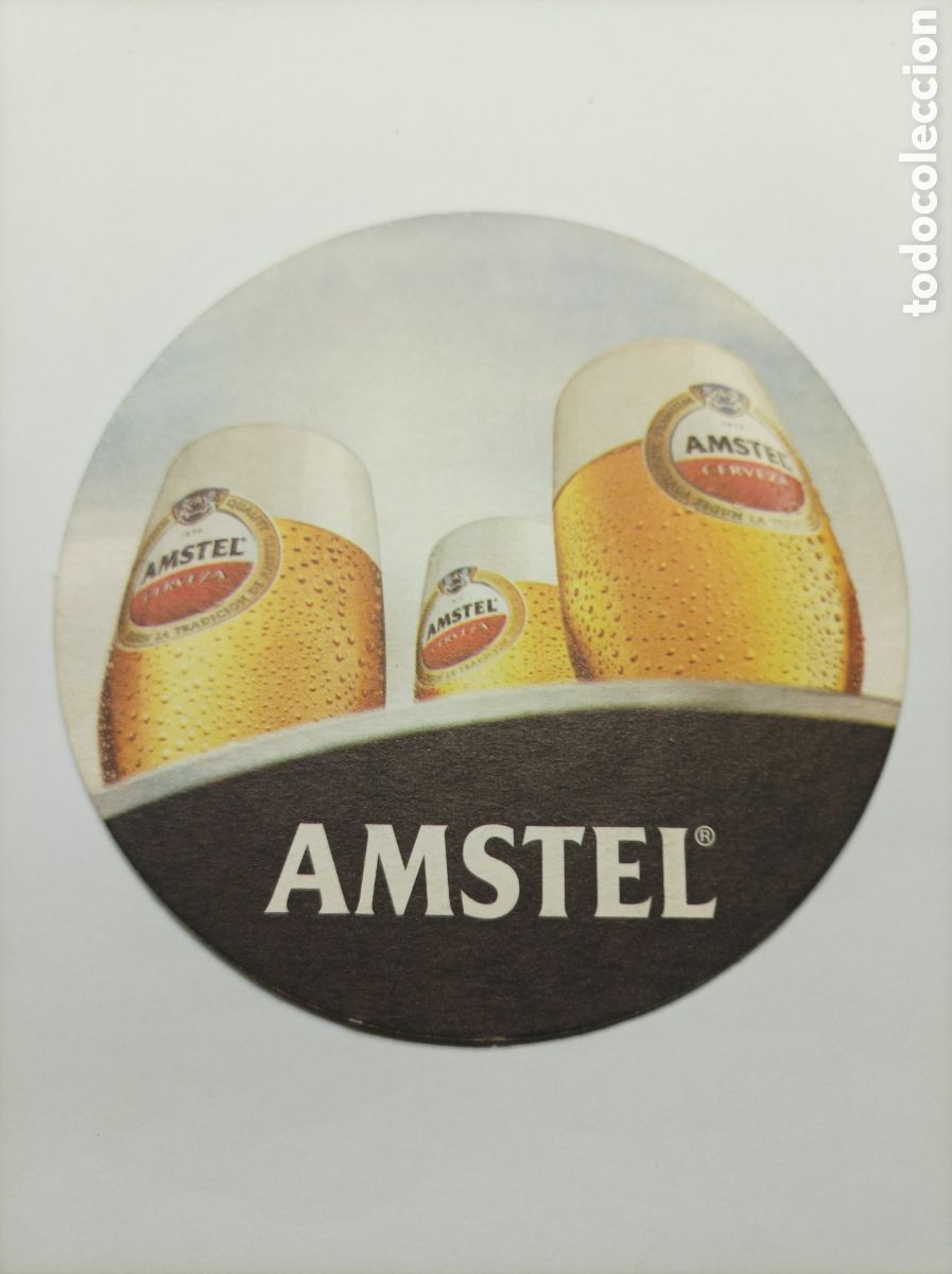 Vintage: AMSTEL CERVEZA. POSAVASOS. - Foto 1