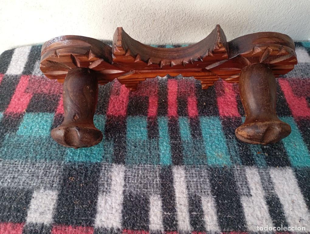 Vintage: percha de madera rustica - Foto 2