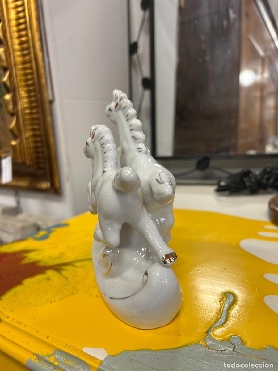 Vintage: Figura caballitos de cer&aacute;mica - Foto 2