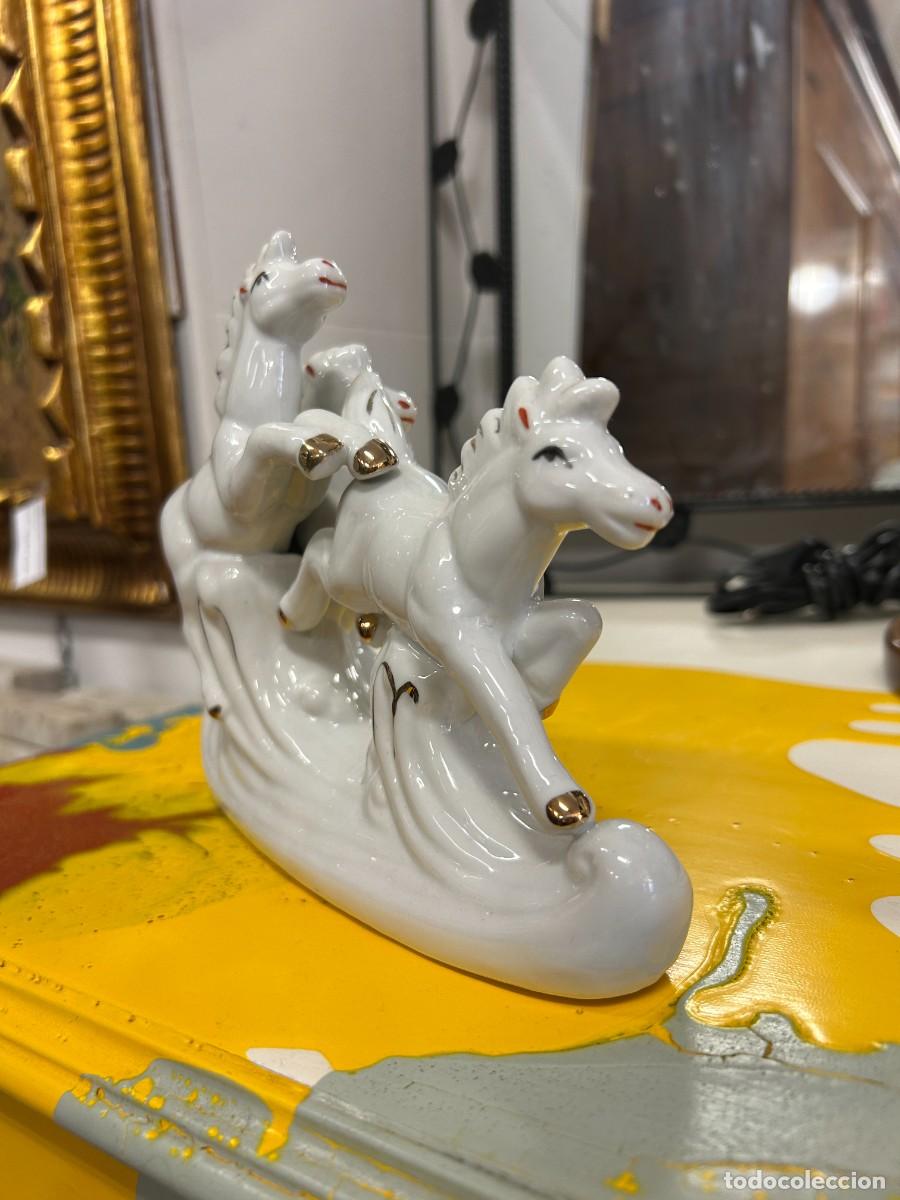 Vintage: Figura caballitos de cer&aacute;mica - Foto 4