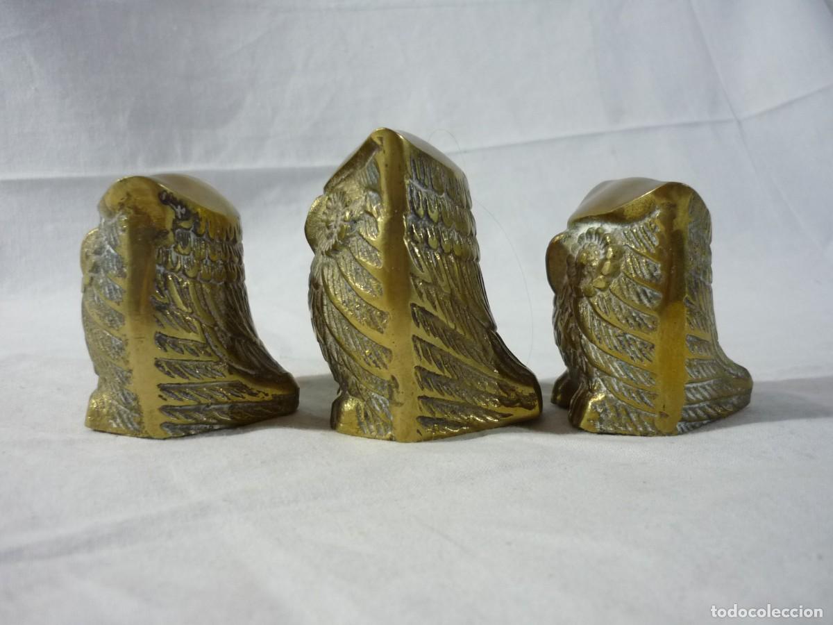 Vintage: Familia de Buhos en bronce - Foto 6