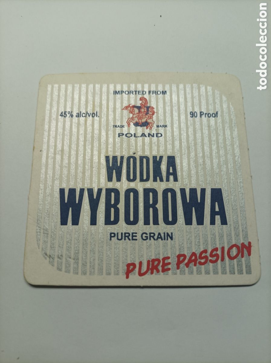 Vintage: VODKA WYBOROWA. POSAVASOS. - Foto 1