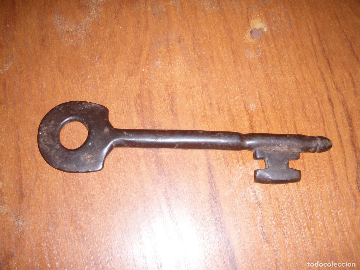 Vintage: GRAN LLAVE ANTIGUA 22 CM ORIGINAL - Foto 2