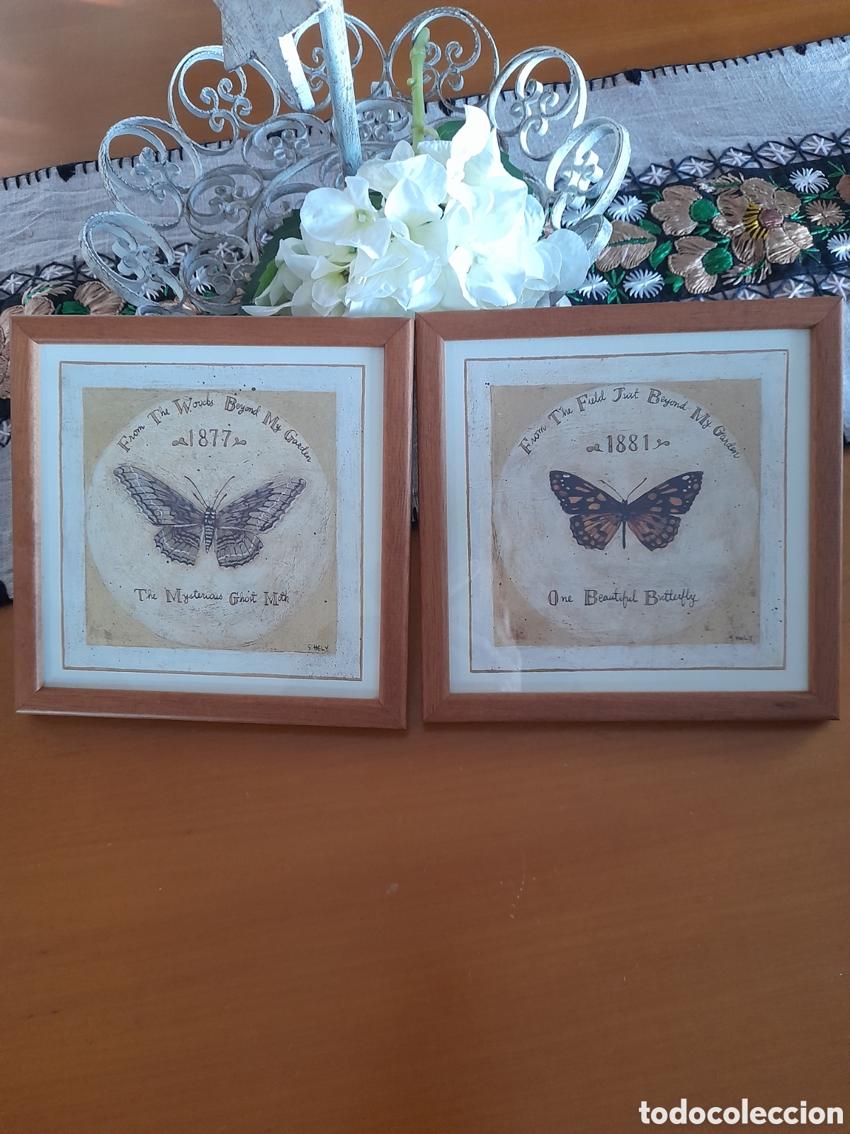 Vintage: CONJUNTO DE 2 CUADROS DE LA ARTISTA S.HELY