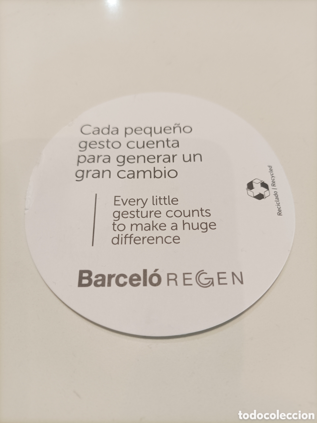 Vintage: BARCEL&Oacute; REGEN. HOTEL. POSAVASOS. - Foto 1